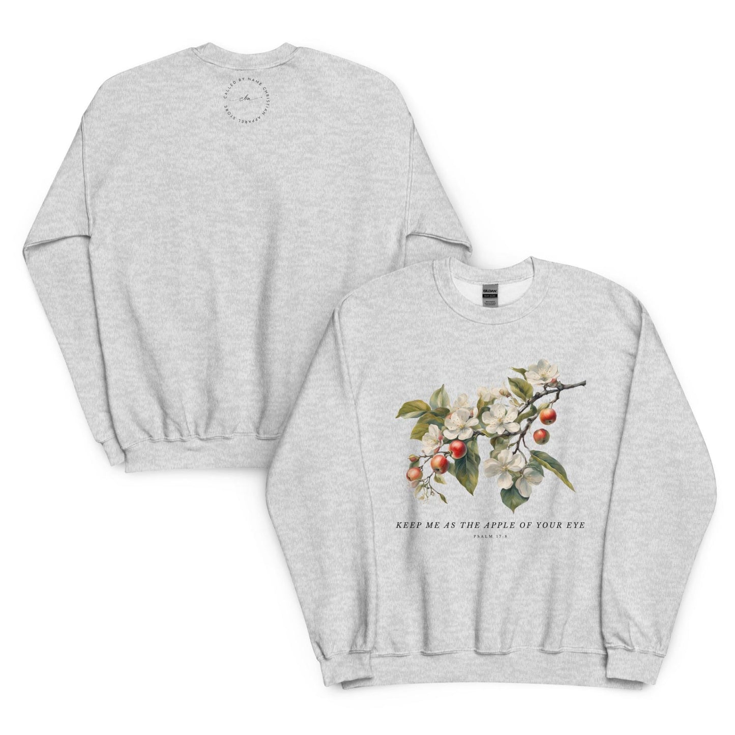 Keep Me As The Apple Of Your Eye Psalm 17:8 Soft Unisex Sweatshirt