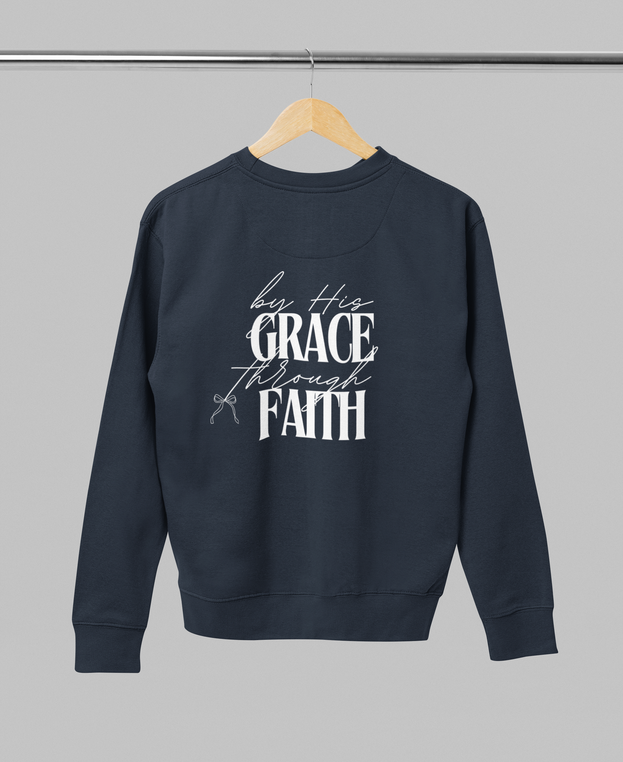 Ephesians 2:8 - 9 | Premium Unisex Sweatshirt | By His Grace Through Faith